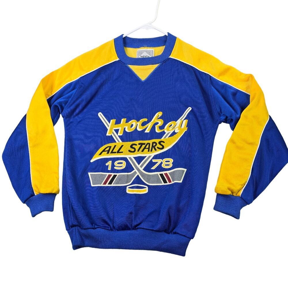 Vintage 1978 Hockey All Stars Sweatshirt Youth XL (20)‎ Adult Small USA Council